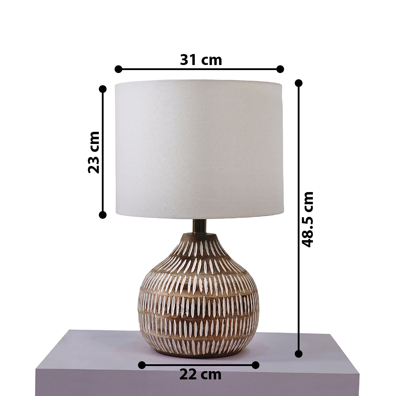 Naybu Round Table Lamp by homeblitz.in