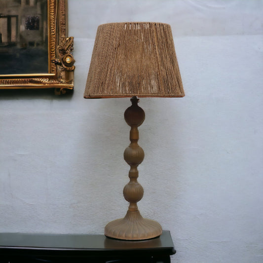 Vintage Jute Theory Table Lamp by homeblitz.in