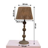 Vintage Jute Theory Table Lamp by homeblitz.in