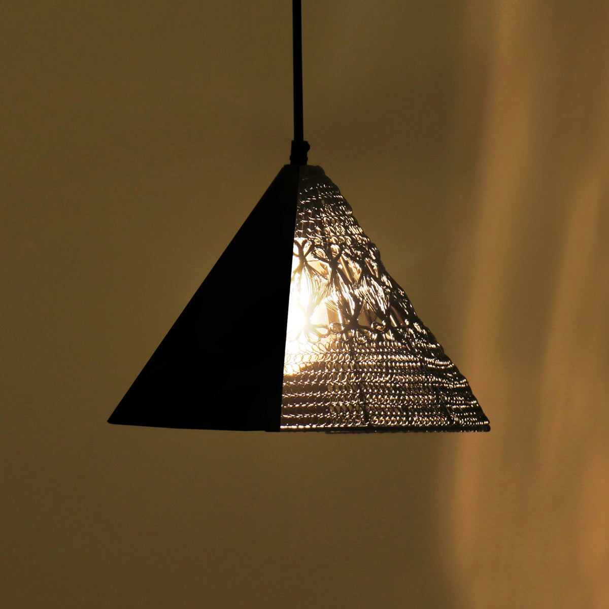 Warind Handcrafted Upward Cone Hanging Lamp by homeblitz.in