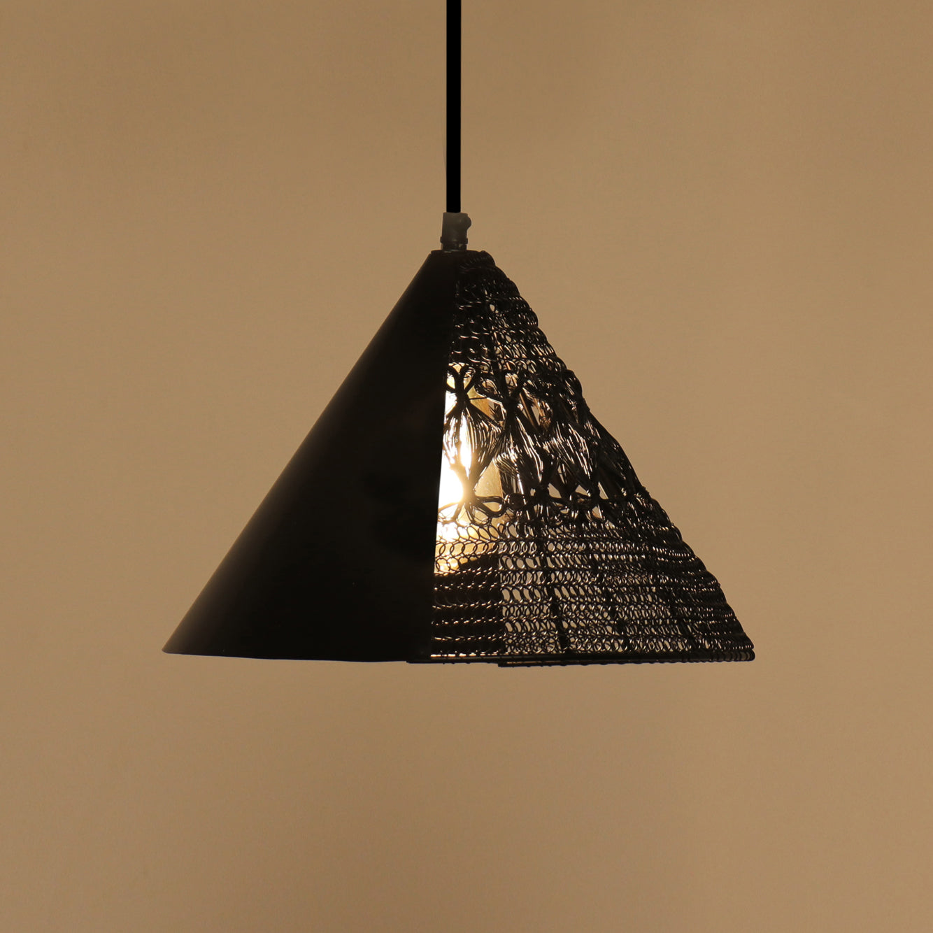 Warind Handcrafted Upward Cone Hanging Lamp by homeblitz.in