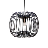 Zura Bubble Pressed Black Hanging Lamp by homeblitz.in