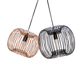 Zura Bubble Pressed Black Hanging Lamp by homeblitz.in