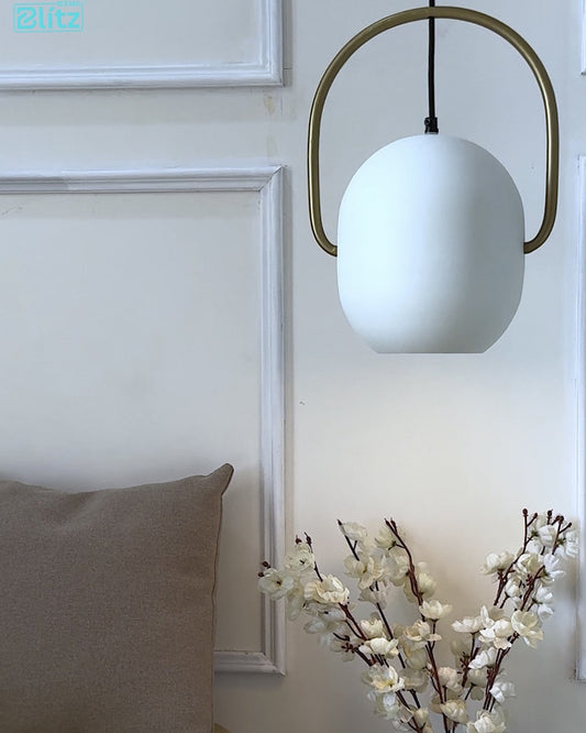 Ezhil White Hanging Lamp